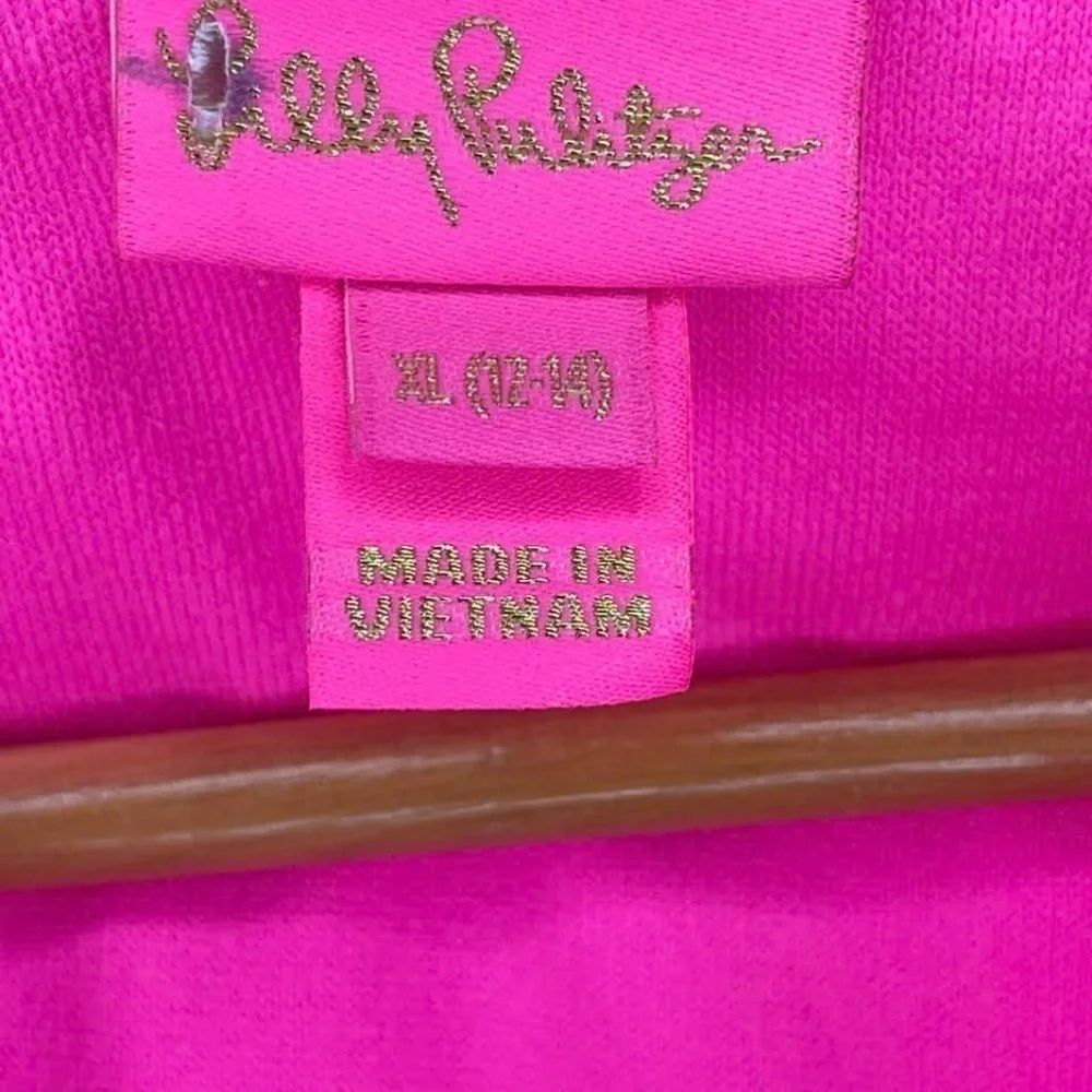 NWOT LILLY PULITZER GIRLS CHAPLIN COVER UP, AURA PINK XS S M L XL